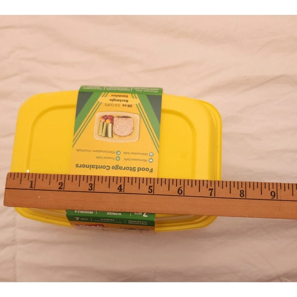 Glad Take Crayola Limited Edition Retired‎ Colors Food Storage Containers Yellow